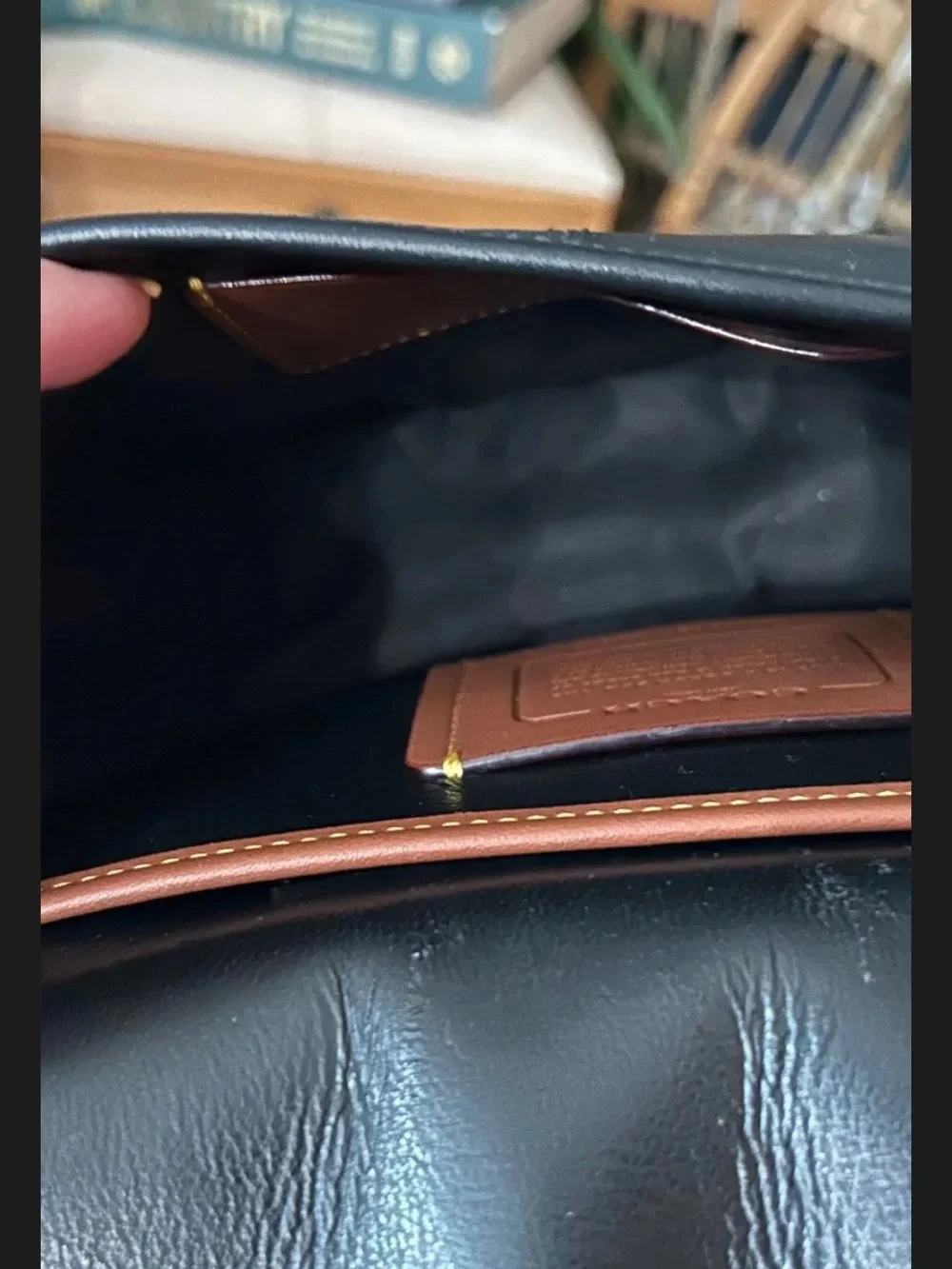 Coach striped strap